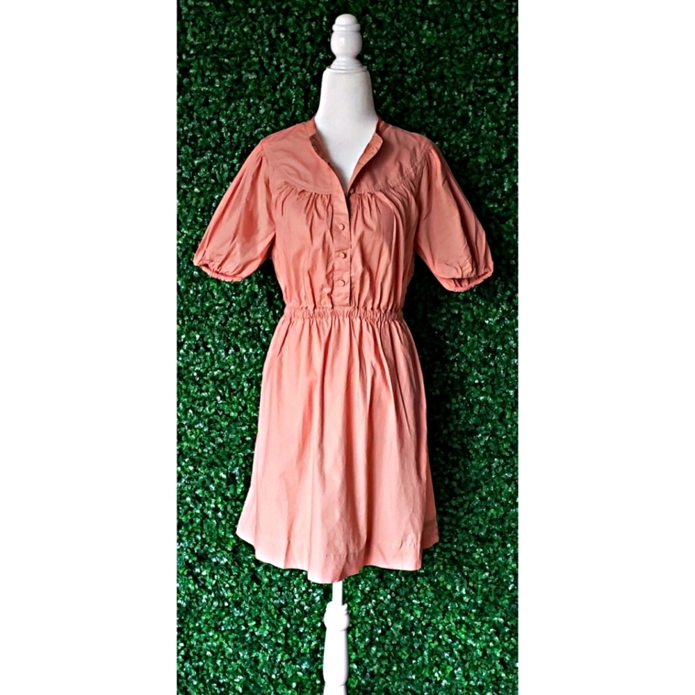 19. J.Crew Puff-sleeve cotton poplin shirtdress